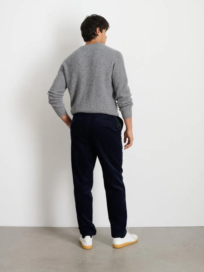 Alex Mill Standard Pleated Pant In Corduroy Dark Navy Men Suiting Blazers
