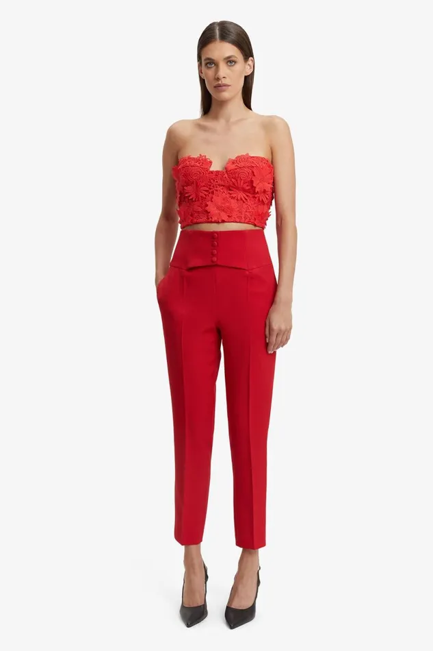 Bardot Corsets Women Brias Lace Bustier In Fire Red Fire Red