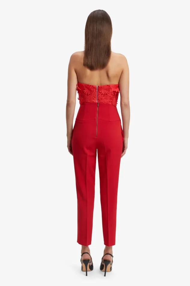 Bardot Corsets Women Brias Lace Bustier In Fire Red Fire Red