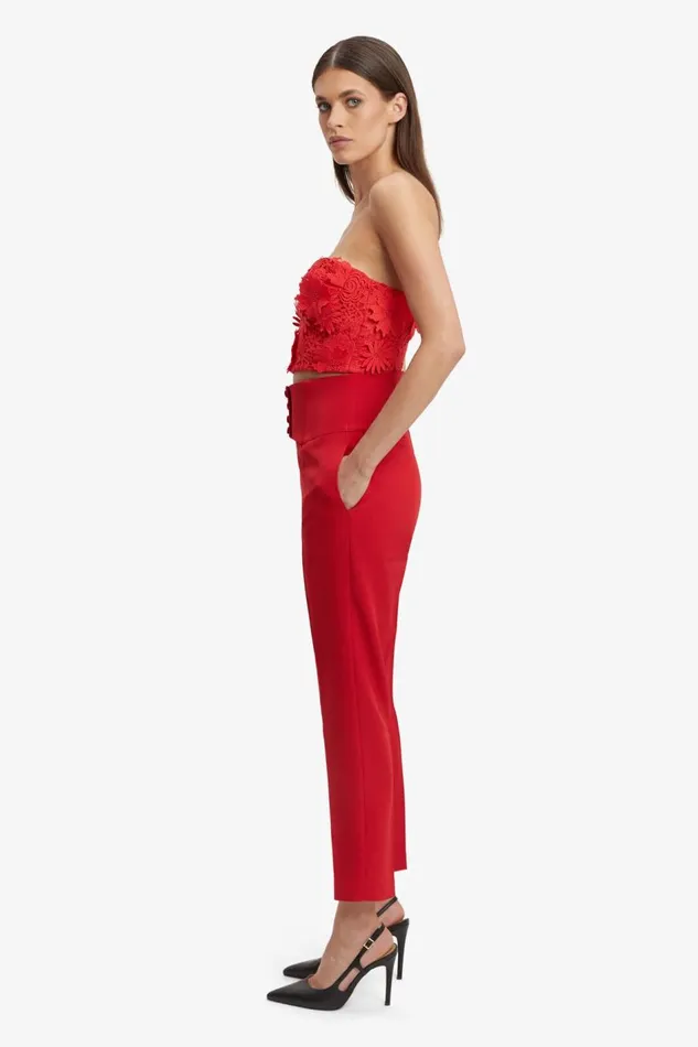 Bardot Corsets Women Brias Lace Bustier In Fire Red Fire Red