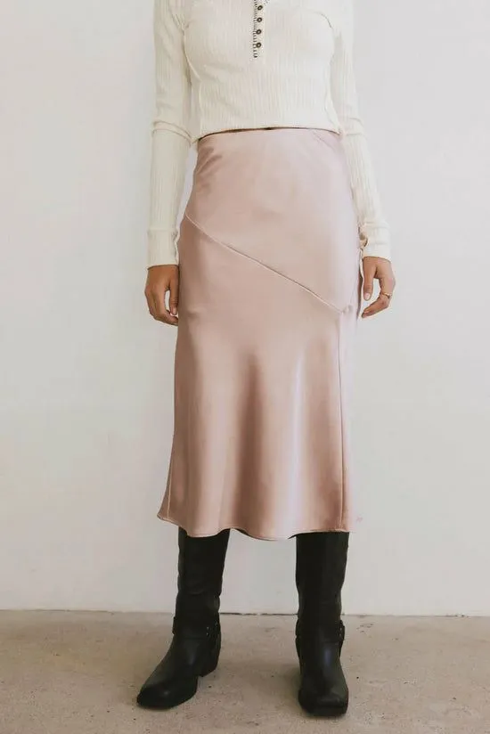 Bohme Zada Midi Skirt In Blush Blush Women Skirts