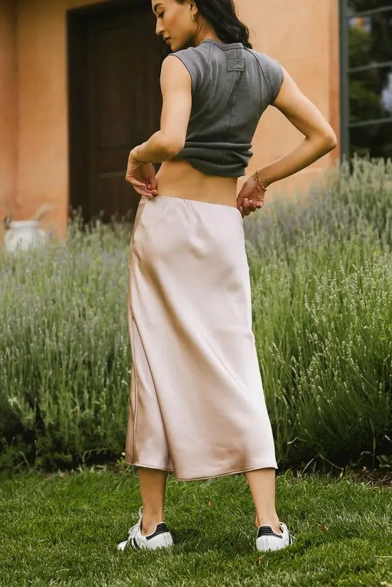 Bohme Zada Midi Skirt In Blush Blush Women Skirts