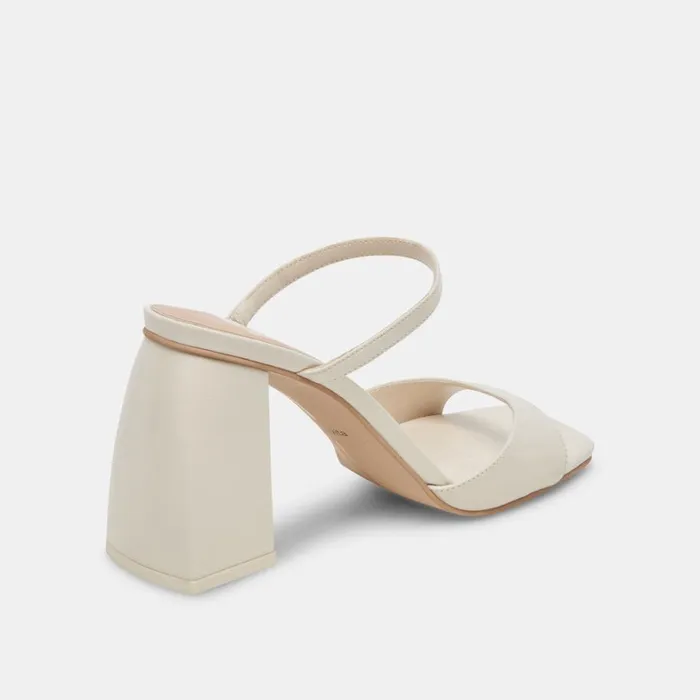 Heels Women Dolce Vita Jemmy Heels Ivory Crinkle Patent