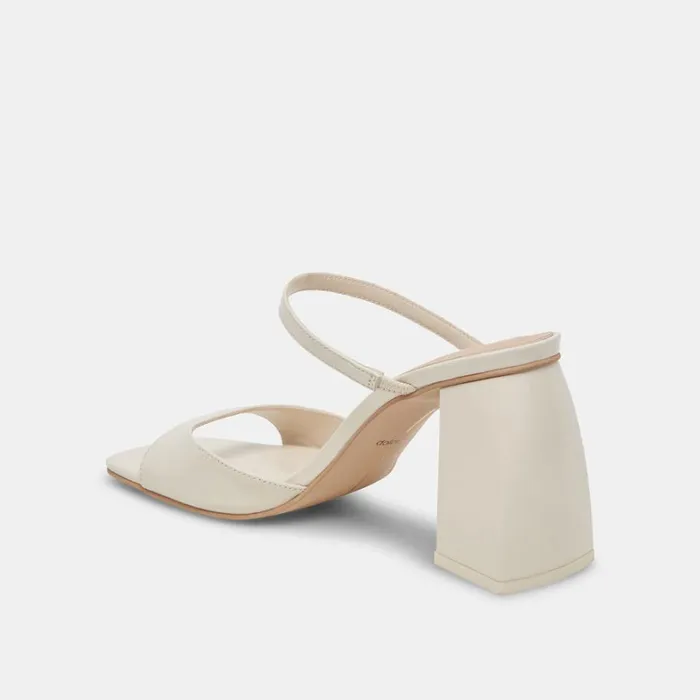 Heels Women Dolce Vita Jemmy Heels Ivory Crinkle Patent