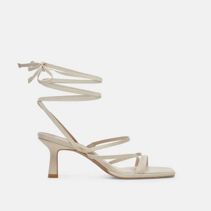 Heels Women Dolce Vita Malabo Heels Ivory Leather