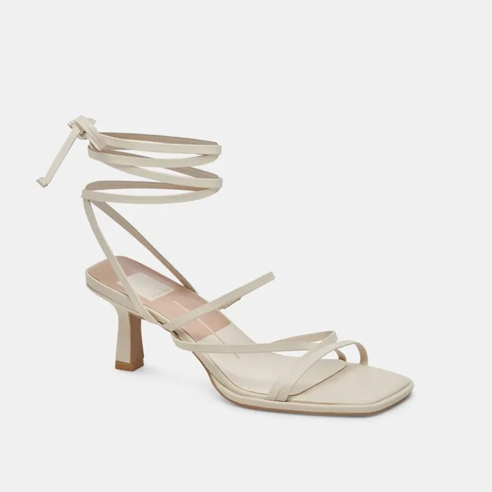 Heels Women Dolce Vita Malabo Heels Ivory Leather