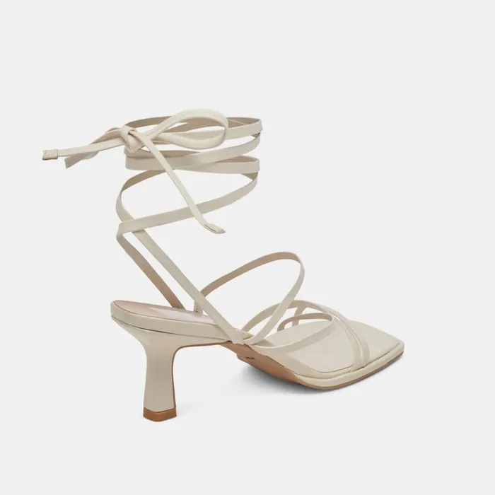 Heels Women Dolce Vita Malabo Heels Ivory Leather