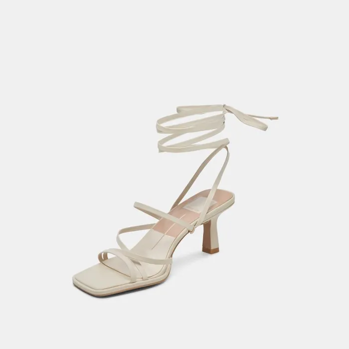 Heels Women Dolce Vita Malabo Heels Ivory Leather