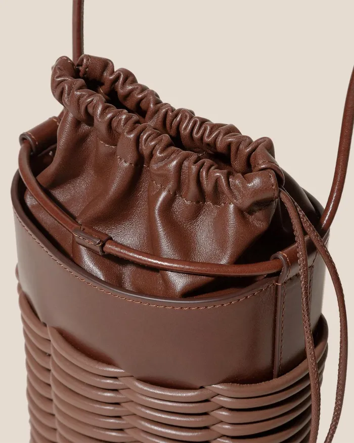 Hereu PINAR BUCKET 8211 Braided Detail Crossbody Bag Women Crossbody Bags