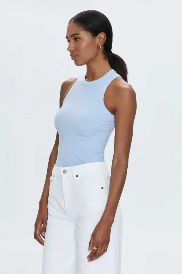 Pistola Denim Tees and Tanks Women Blake Bodysuit 8211 Celestial Blue