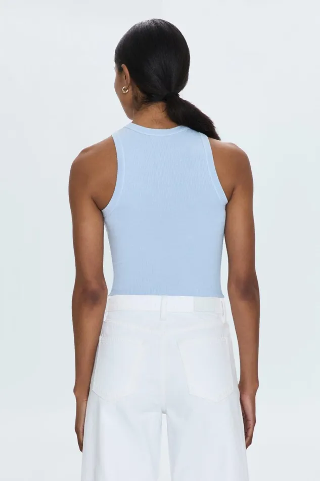 Pistola Denim Tees and Tanks Women Blake Bodysuit 8211 Celestial Blue