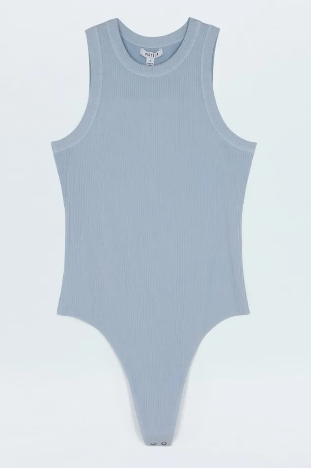 Pistola Denim Tees and Tanks Women Blake Bodysuit 8211 Celestial Blue