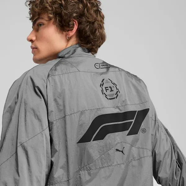 Puma Jackets and Outerwear F1 T7 Oversized 039s Track Jacket Team Silver 8211 Men Puma Jackets and Outerwear F1 T7 Oversized 039s Track Jacket Team Silver 8211 Men