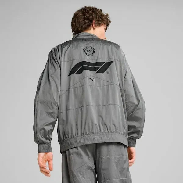 Puma Jackets and Outerwear F1 T7 Oversized 039s Track Jacket Team Silver 8211 Men Puma Jackets and Outerwear F1 T7 Oversized 039s Track Jacket Team Silver 8211 Men