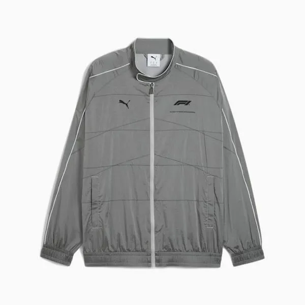 Puma Jackets and Outerwear F1 T7 Oversized 039s Track Jacket Team Silver 8211 Men Puma Jackets and Outerwear F1 T7 Oversized 039s Track Jacket Team Silver 8211 Men