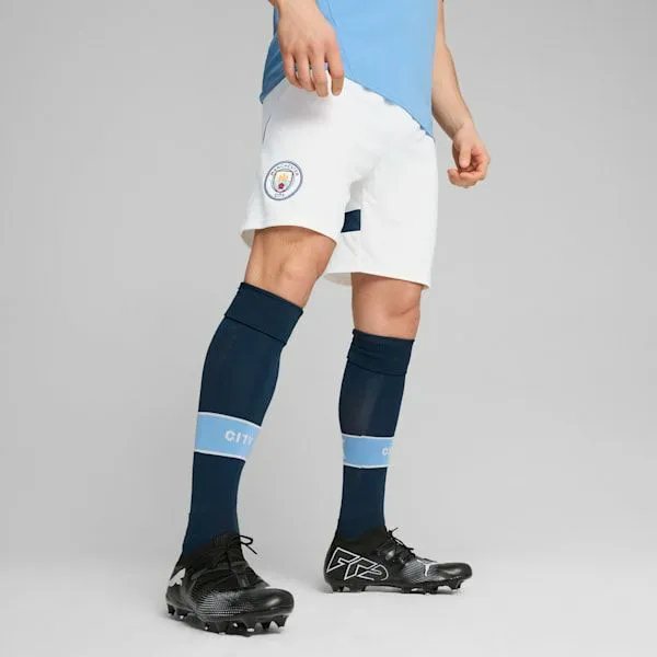 Puma Shorts Manchester City 2425 Replica 039s Soccer Shorts Puma Whitemarine Blue 8211 Men