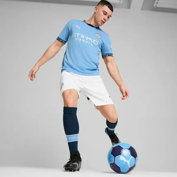 Puma Shorts Manchester City 2425 Replica 039s Soccer Shorts Puma Whitemarine Blue 8211 Men Puma Shorts Manchester City 2425 Replica 039s Soccer Shorts Puma Whitemarine Blue 8211 Men