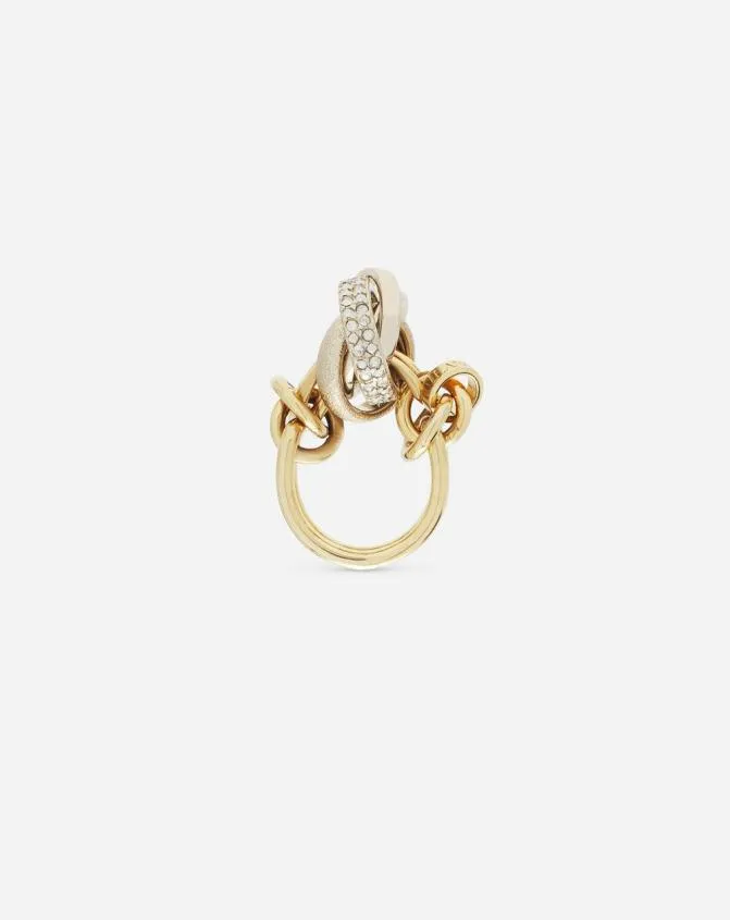 Women Jewelry Lanvin Partition By Knot Ring Goldcrystal