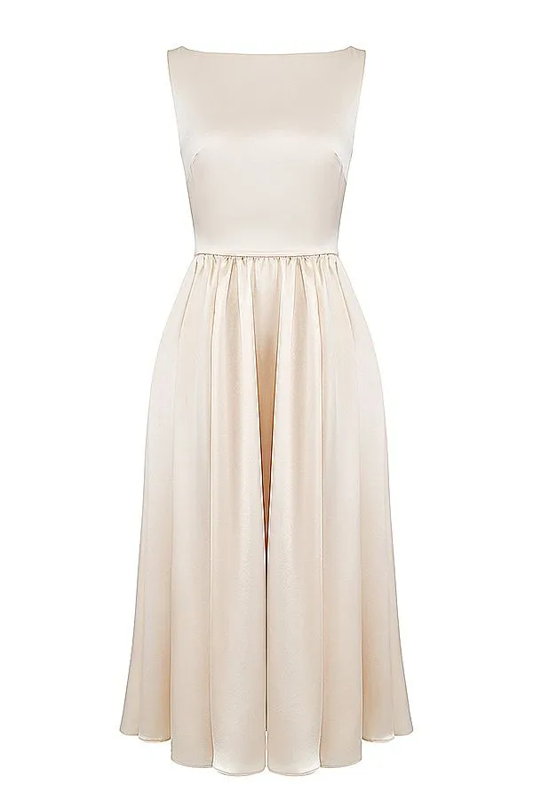 Women Shayla Vintage Cream Midi Dress House Of CB Dresses Women Shayla Vintage Cream Midi Dress House Of CB Dresses