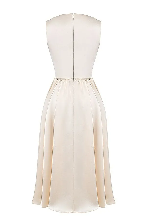 Women Shayla Vintage Cream Midi Dress House Of CB Dresses Women Shayla Vintage Cream Midi Dress House Of CB Dresses