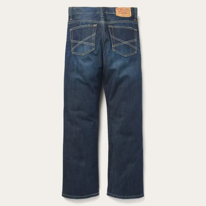 1312 Fit Destructed Jeans Blue Men Stetson Boot Cut