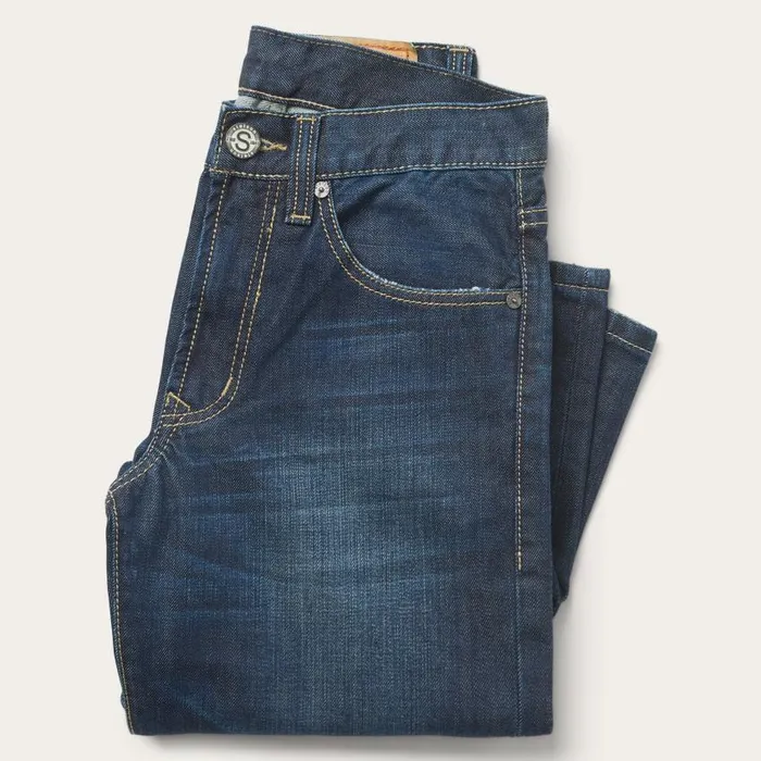 1312 Fit Destructed Jeans Blue Men Stetson Boot Cut