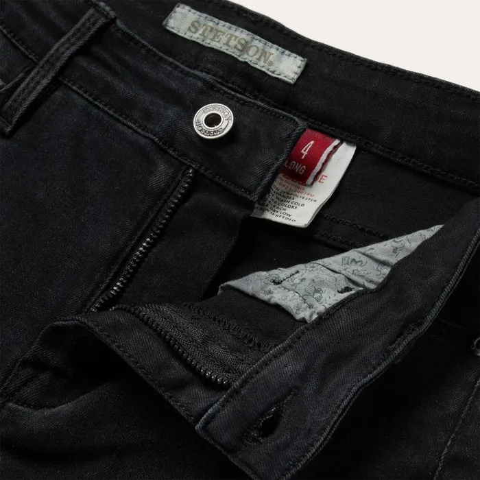 921 High Rise Flare Jeans Black Women Stetson Denim