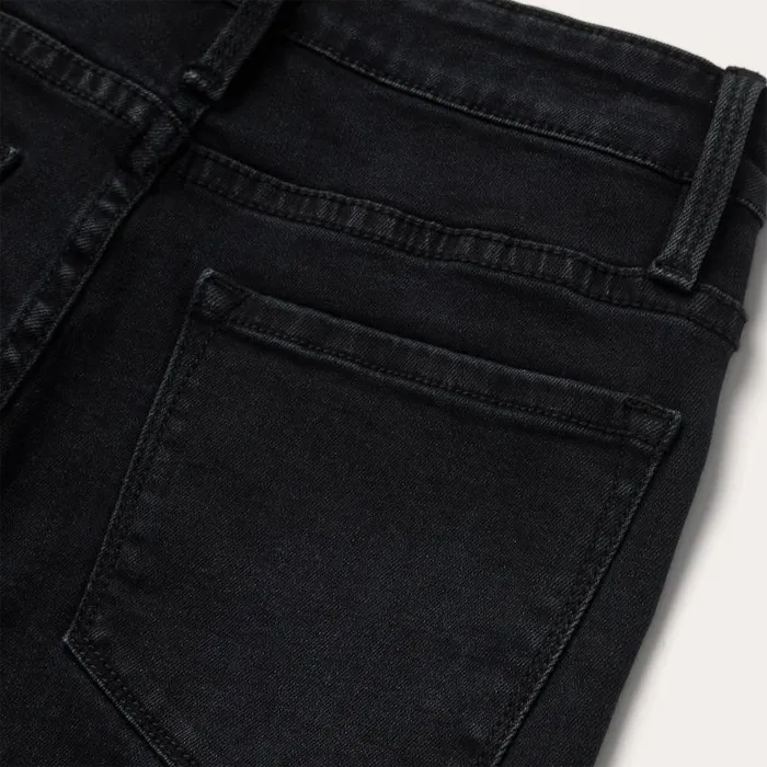 921 High Rise Flare Jeans Black Women Stetson Denim