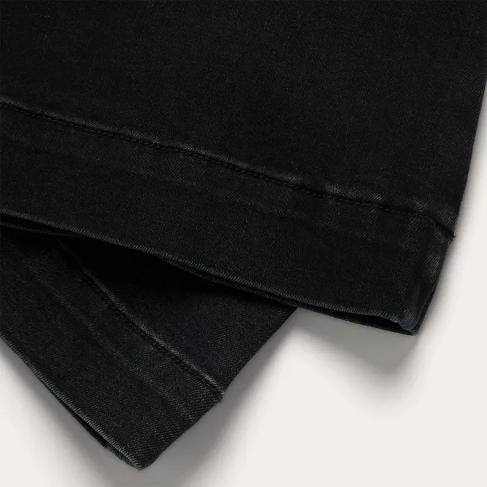 921 High Rise Flare Jeans Black Women Stetson Denim