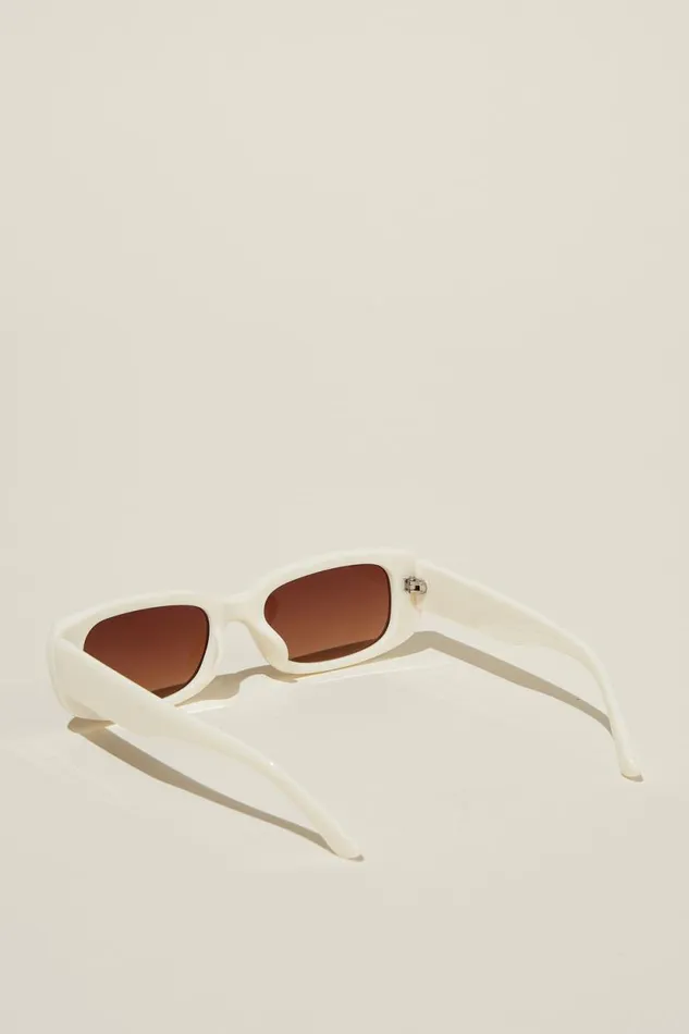 Abby Rectangle Sunglasses Ivory Women Cotton On Sunglasses Abby Rectangle Sunglasses Ivory Women Cotton On Sunglasses