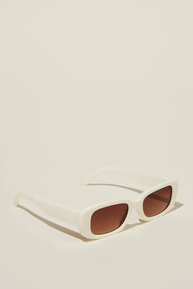 Abby Rectangle Sunglasses Ivory Women Cotton On Sunglasses Abby Rectangle Sunglasses Ivory Women Cotton On Sunglasses