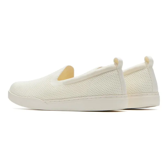 ABEO Encore Knit Slip On Metatarsal White Womens Abeo Sneakers