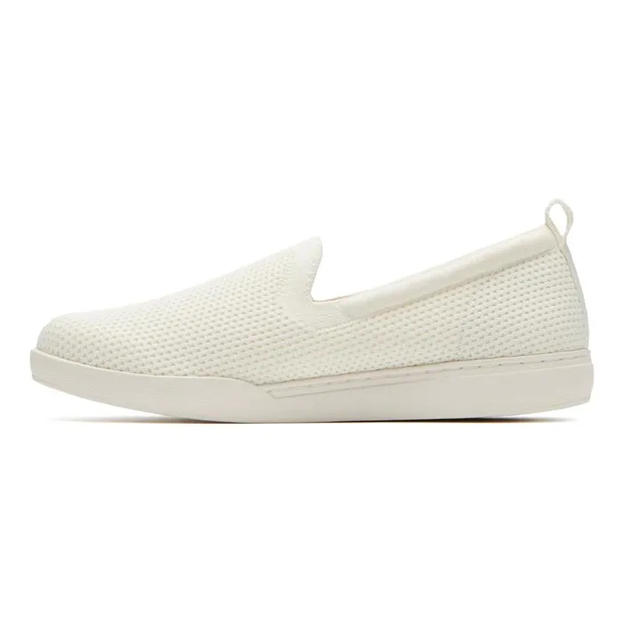 ABEO Encore Knit Slip On Metatarsal White Womens Abeo Sneakers