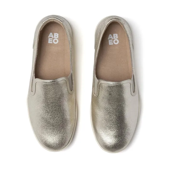 ABEO Encore Slip On Gold Womens Abeo Sneakers