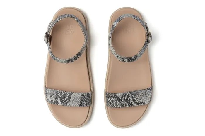 ABEO Isle Strap Metatarsal Animal Print Womens Abeo Sandals