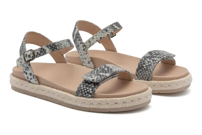ABEO Isle Strap Metatarsal Animal Print Womens Abeo Sandals