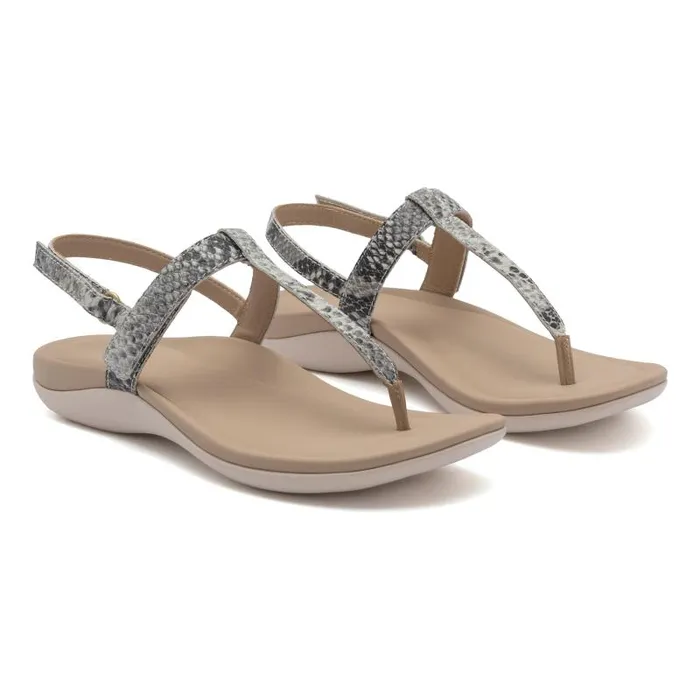 ABEO Oasis T Strap Animal Print Womens Abeo Sandals