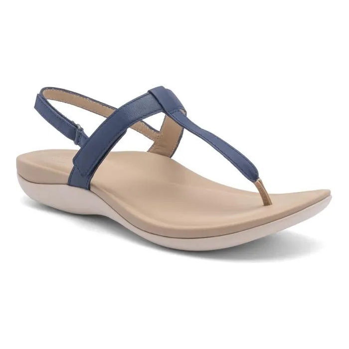 ABEO Oasis T Strap Blue Womens Abeo Sandals