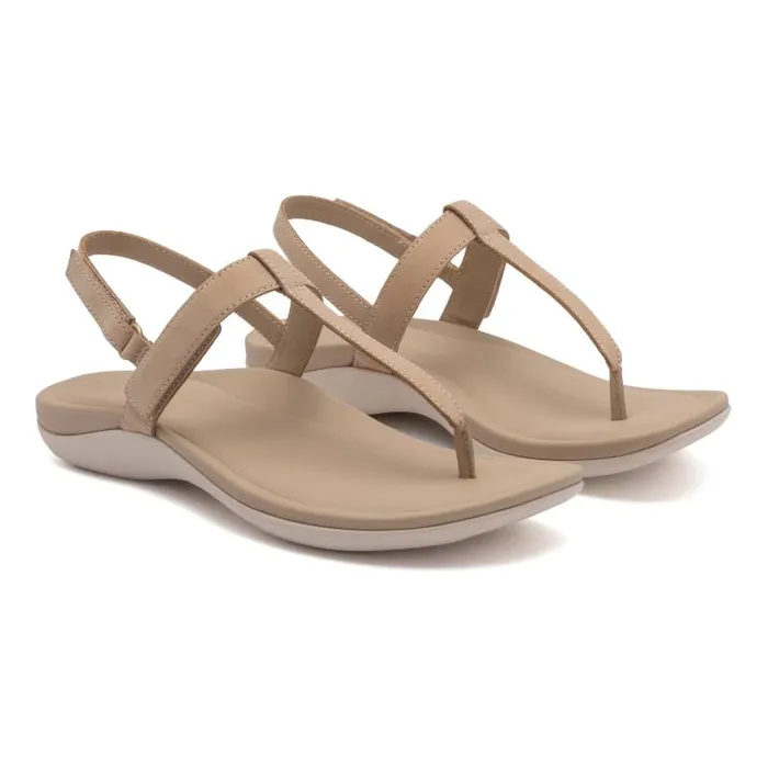 ABEO Oasis T Strap Brown Womens Abeo Sandals