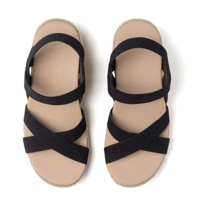 ABEO Riviera Stretch Black Womens Abeo Sandals