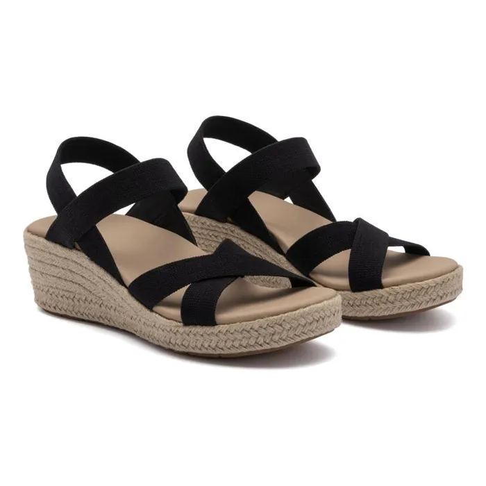 ABEO Riviera Stretch Black Womens Abeo Sandals