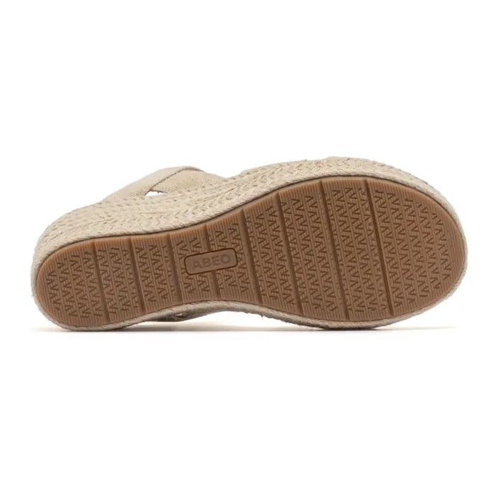 ABEO Riviera Stretch Metatarsal Tan Womens Abeo Sandals