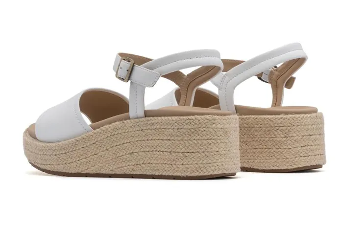 ABEO Solstice Buckle Sandal White Womens Abeo Sandals