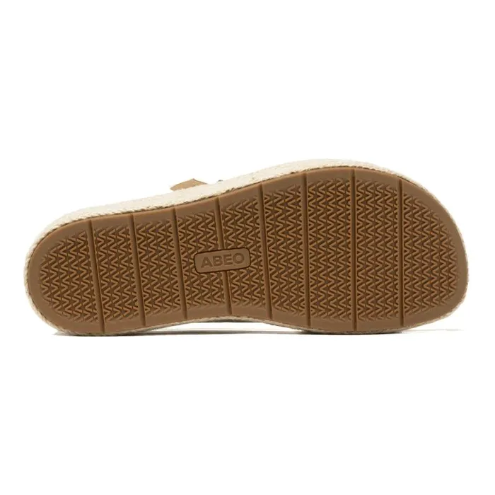 ABEO Solstice Cross Slide White Womens Abeo Sandals