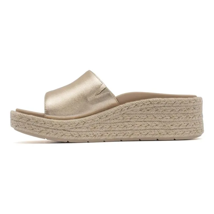 ABEO Solstice Slide Gold Womens Abeo Sandals