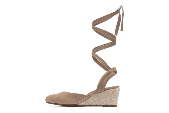 ABEO Veranda Espadrille Lace Beige Womens Abeo Dress