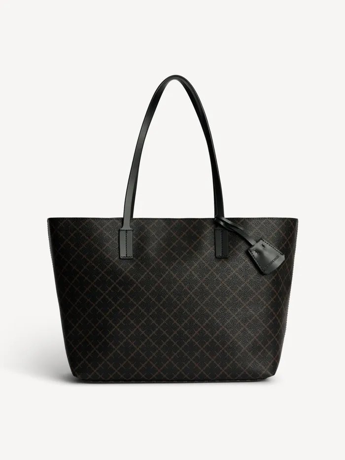 Abigail Printed Tote Bag Dark Chokolate Women By Malene Birger Bags