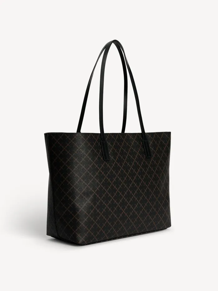 Abigail Printed Tote Bag Dark Chokolate Women By Malene Birger Bags
