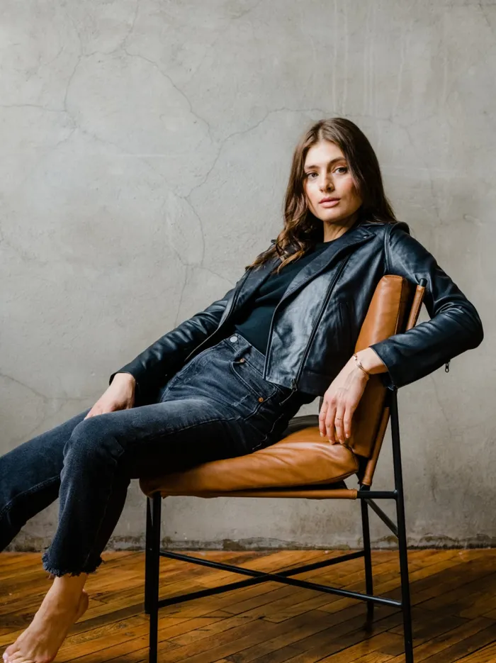 Able Maha Leather Jacket Black Women Coats and Jackets