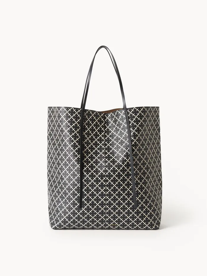 Abrille Printed Tote Bag Black Women By Malene Birger Bags